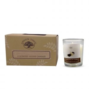 Green Tree Votive Scented Candle Madagascan Vanilla