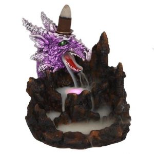 Backflow Incense Burner Purple Dragon