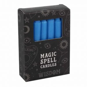 Magic Spell Candles Wisdom (Blue - 12 Pieces)