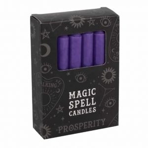 Magic Spell Candles Prosperity (Purple - 12 pieces)