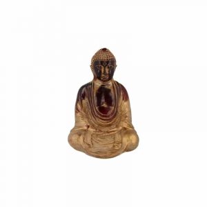 Japanese Buddha Statue Plastic Red - 15.5 x 12 cm