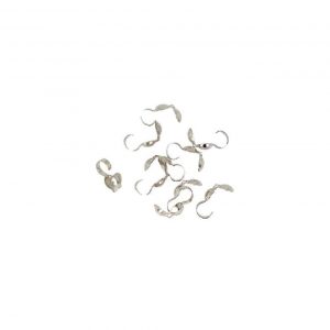 Silver Colored Calot Settings -3.6 mm (10 Pieces)