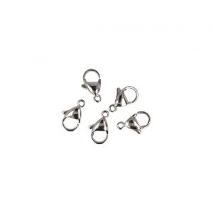 Stainless Steel Snap Locks - 12 x 7 mm (5 Pieces)