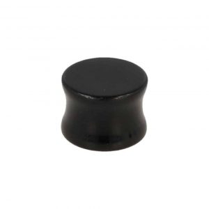 Plug Ear Piercing Black Obsidian (16 mm)