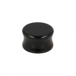 Plug Ear piercing Black Obsidian  (20 mm)