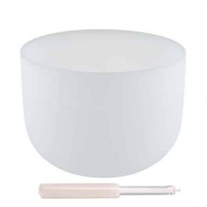 Crystal Singing Bowl - C# Tone and Carrying Case (25 cm)