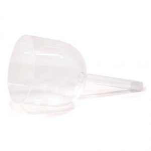 Crystal Singing Bowl Clear with Handle and Bag F#-Tone (15 cm)