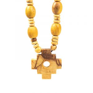 Palo Santo Shaman's Necklace with Inca Cross