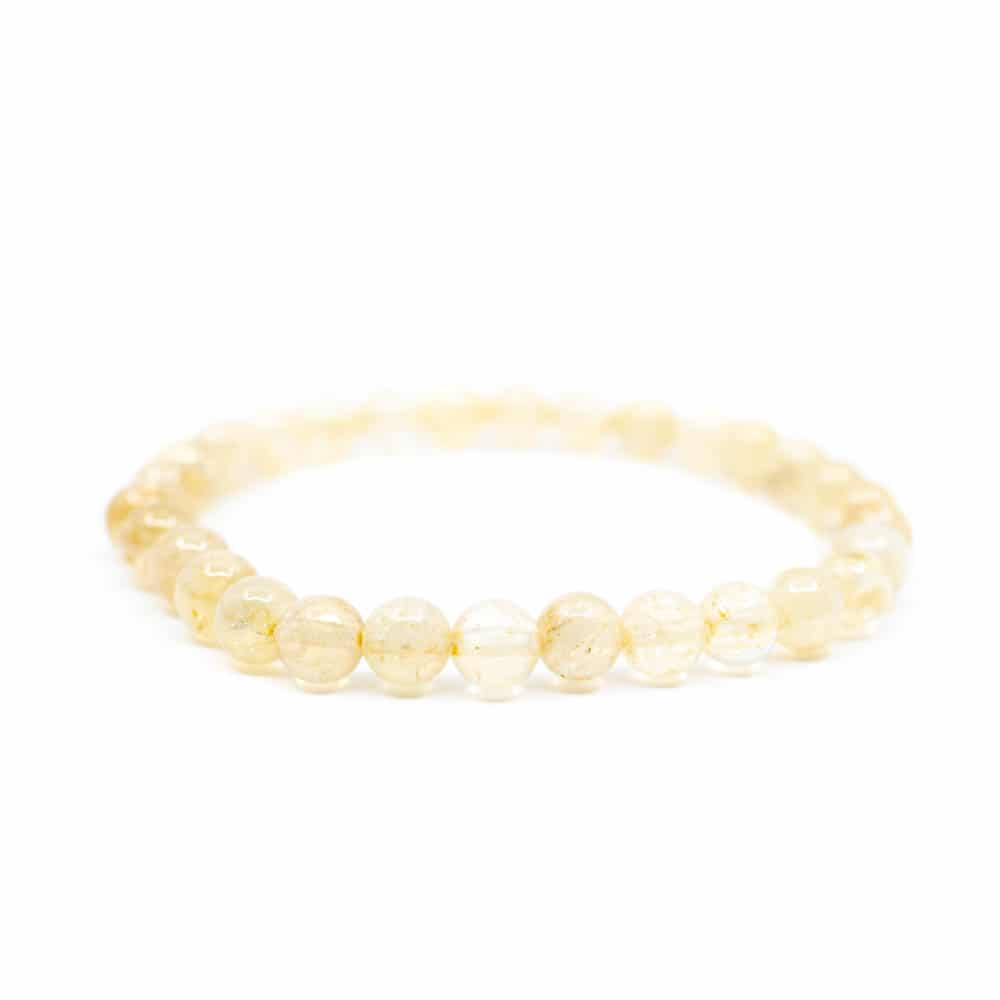 Gemstone Bracelet Citrine Yellow (6 mm Beads)