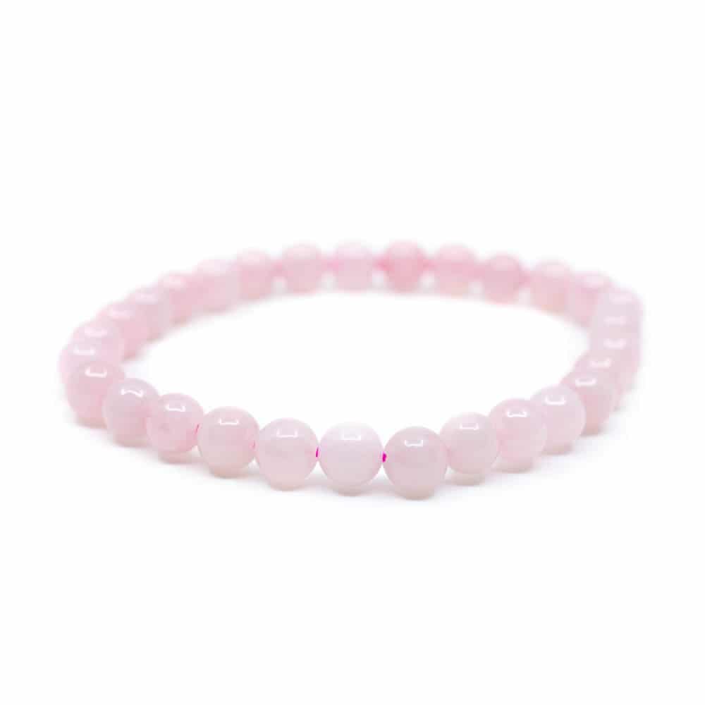 Gemstone Bracelet Rose Quartz (18 cm/6 mm Beads)
