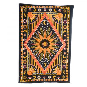 Tapestry Spiritual Cotton with Sun & Moon Authentic (215 x 135 cm)