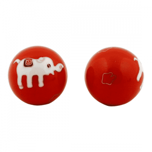 Meridian Balls Elephants Red-White