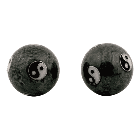 Baoding Balls Yin Yang Tai Chi Grey (3.5 cm)