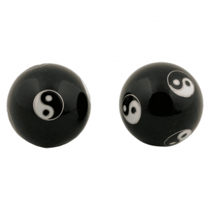 Baoding Balls Yin Yang Black - 4 cm - Model 2