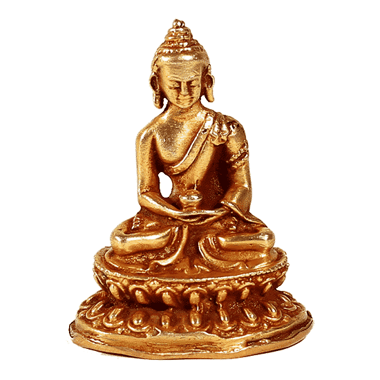 Mini Statue Amitabha Gold - 5 Cm