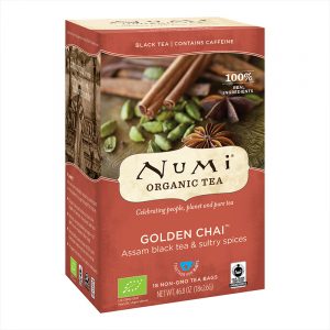 Numi Organic Tea Golden Chai - 18 x 2.6g