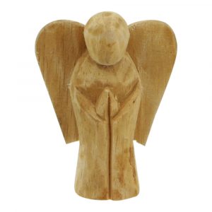 Angel Figurine Wood - Light-  XS - 6,5 cm
