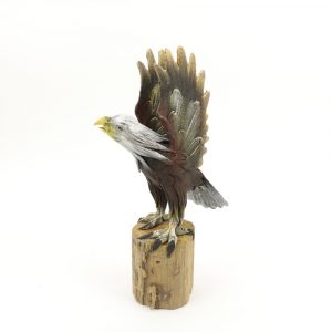 Statue Eagle Wood Sawdust S