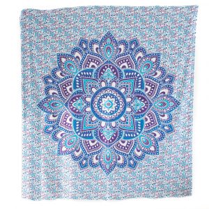 Tapestry Mandala Cotton Blue Authentic (240 x 210 cm)