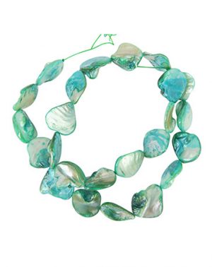 Mother of Pearl Green Beads Strand