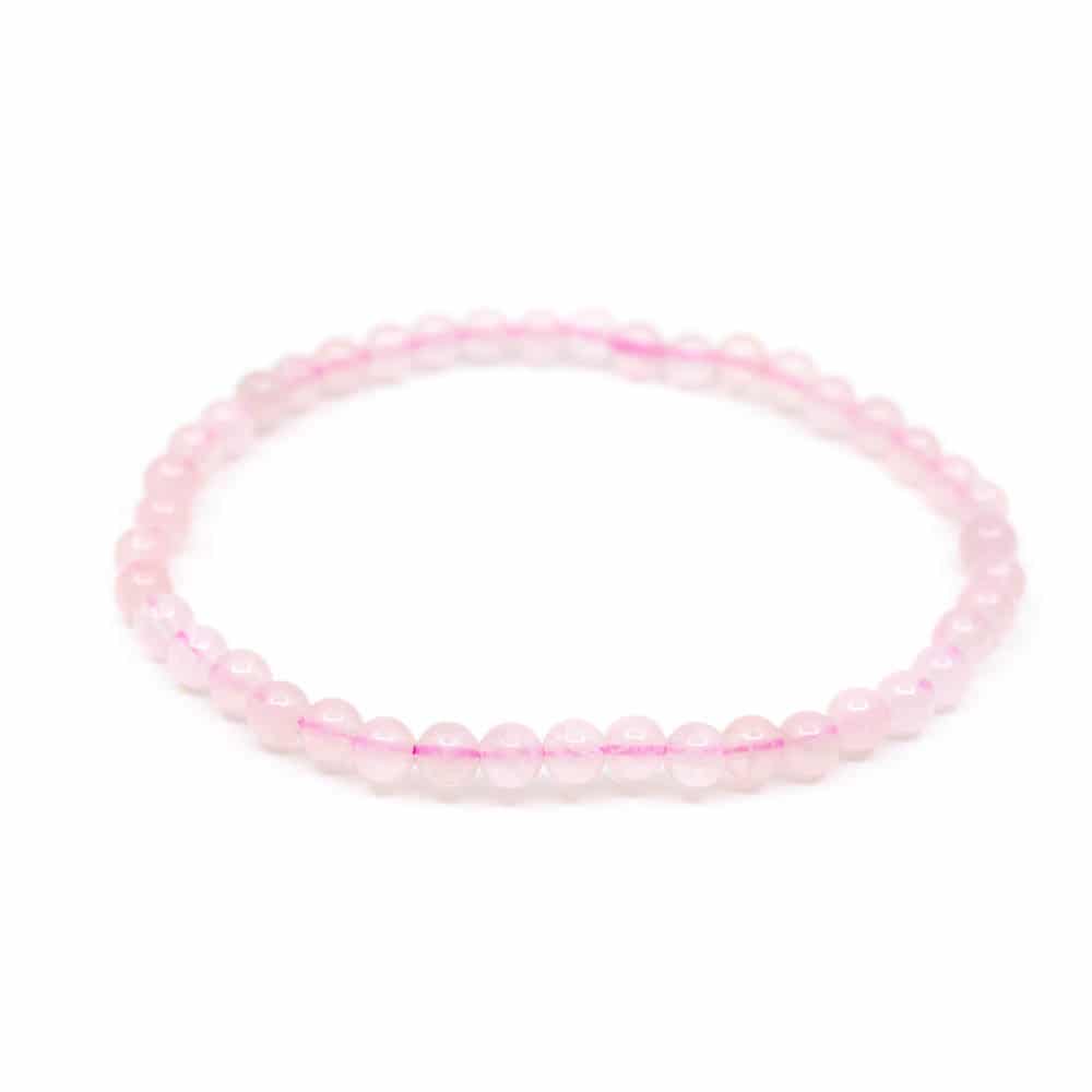 Gemstone Bracelet Rose Quartz (4 mm beads)