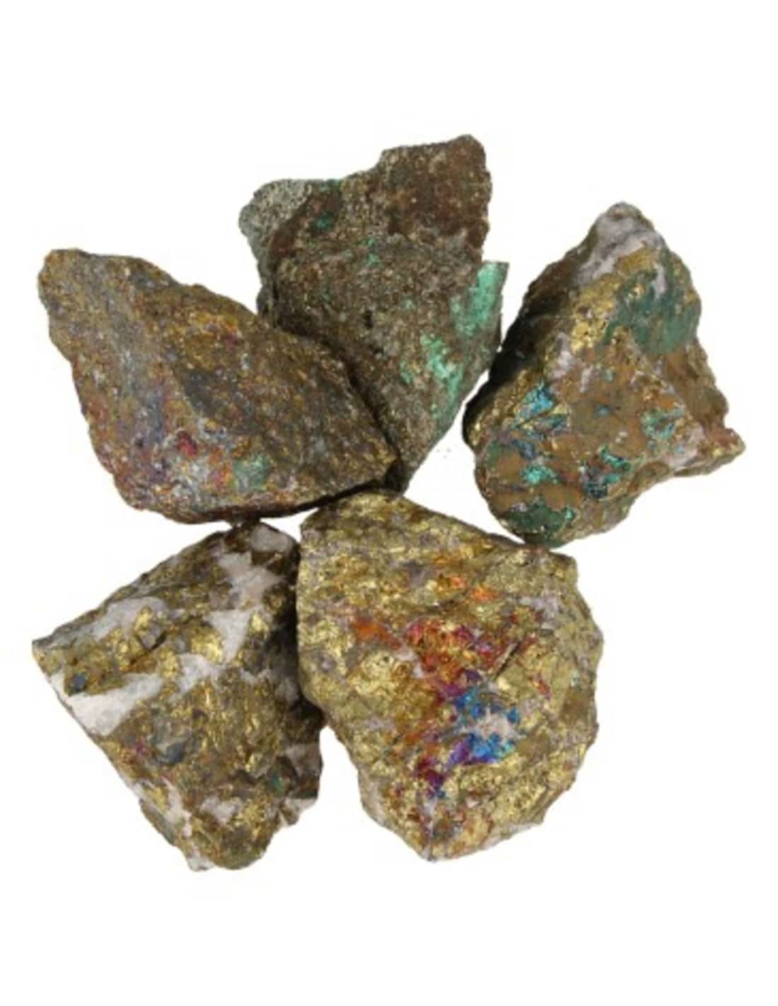 Rough Chalcopyrite Gemstone Chunks (500 grams)