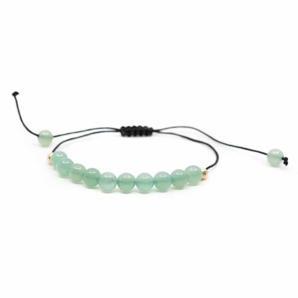 Gemstone Bracelet Green Aventurine Adjustable