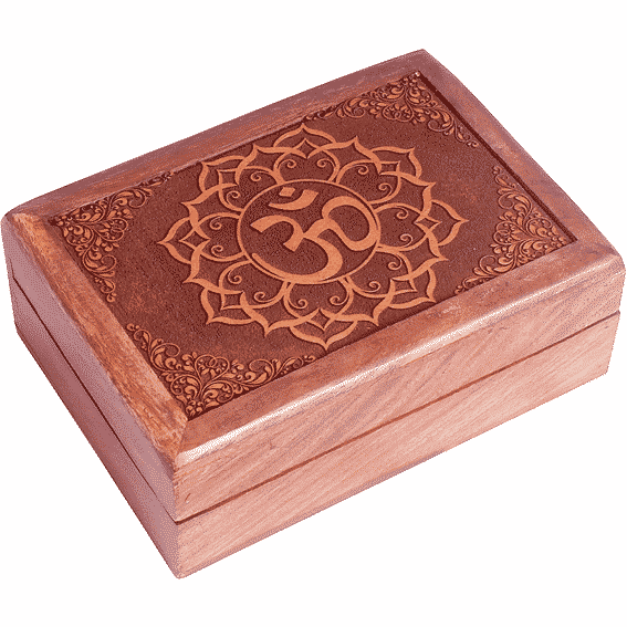 Tarot Box Om Engraved