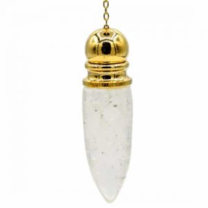 Pendulum Brass Gilded with Rock Crystal Room