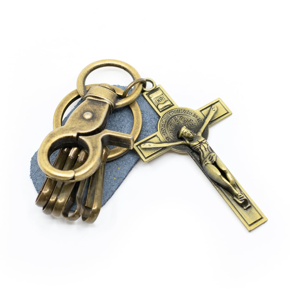 Keychain Jesus on Cross Gold-coloured