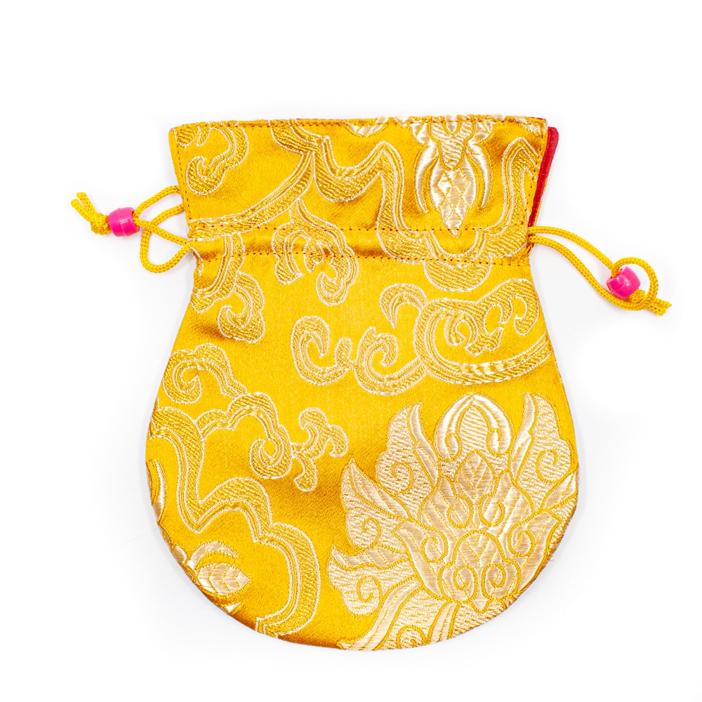 Brocade Bag Handmade - Yellow