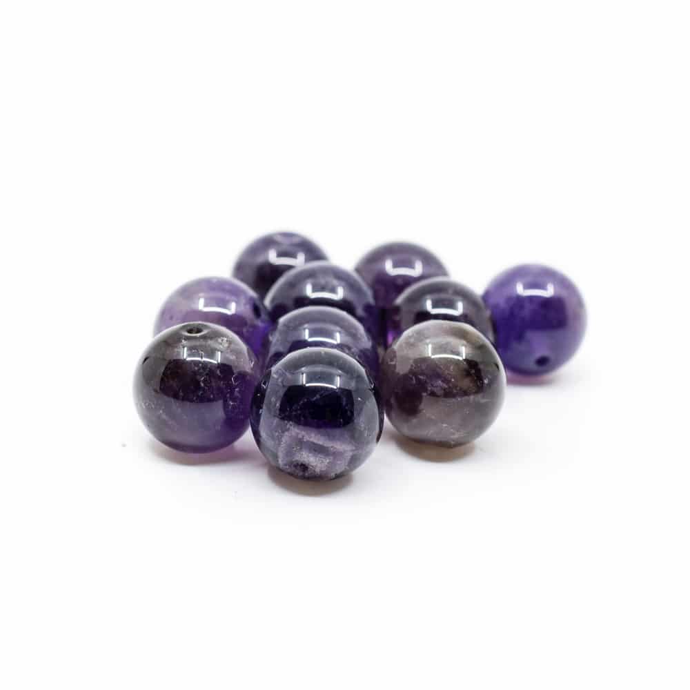 Gemstone Loose Beads Amethyst - 10 pieces (12 mm)