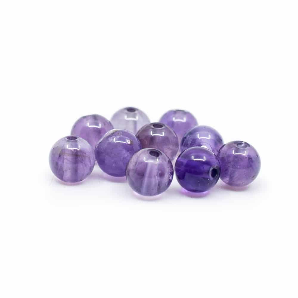 Gemstone Loose Beads Amethyst - 10 pieces (4 mm)