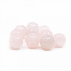 Gemstone Loose Beads Rose Quartz - 10 pieces (12 mm)