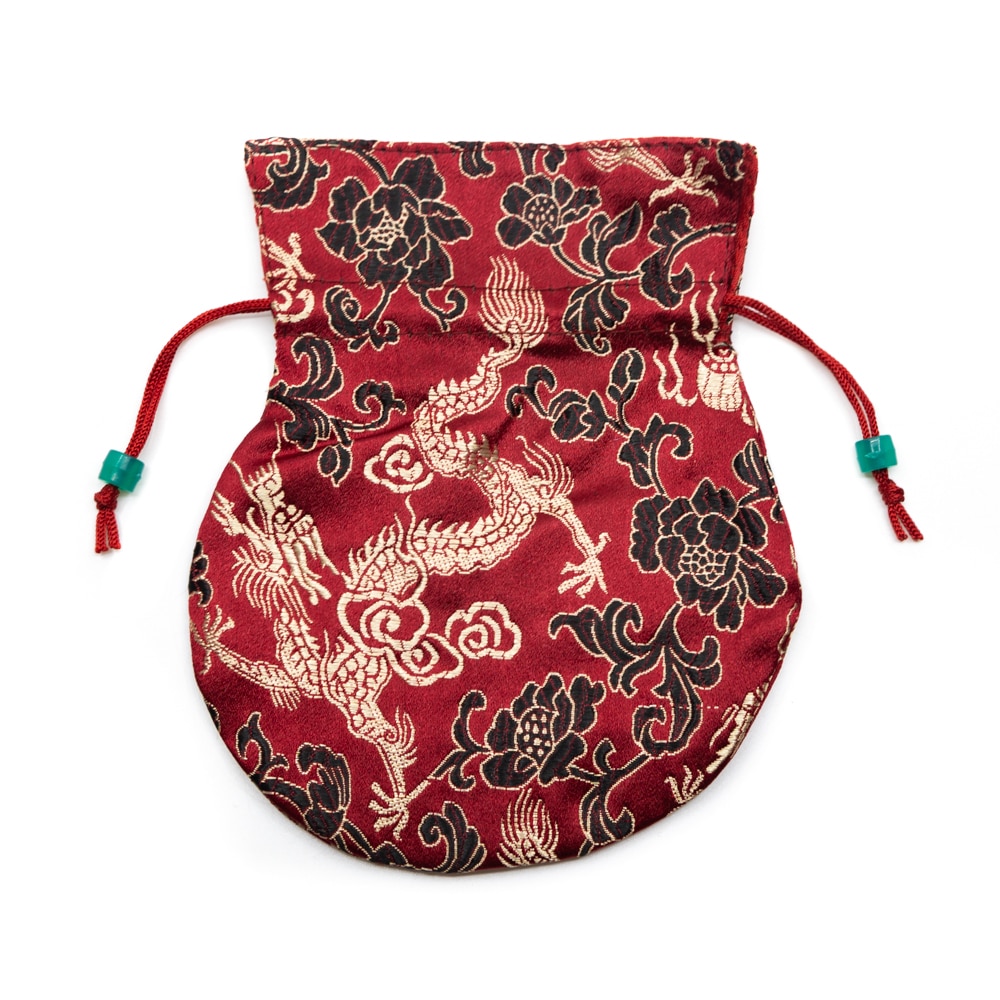 Brocade Bag Handmade - Dark Red