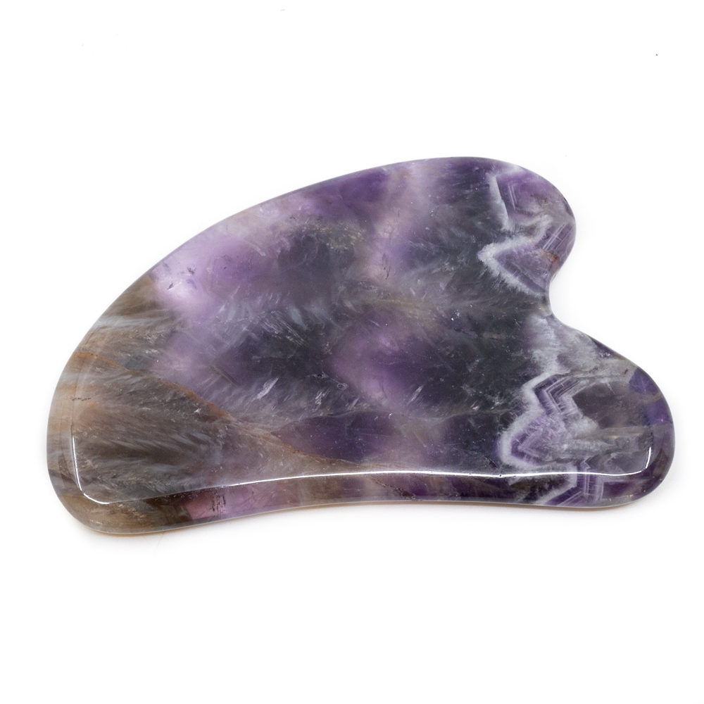 amethyst gua sha scraper heart