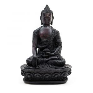 Seated Buddha - Black finish (18 cm)