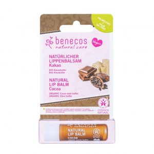 Benecos Natural Vegan Lip Balm Cocoa - in Cardboard Box