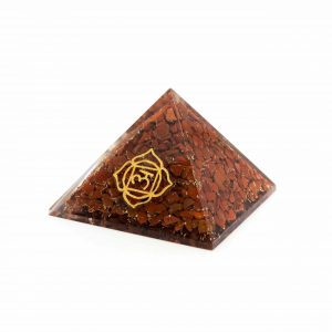 Orgonite Pyramid - Basic Chakra - Red Jasper (70 mm)