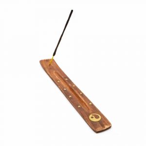 Incense Holder Wood Yin & Yang (25 cm)