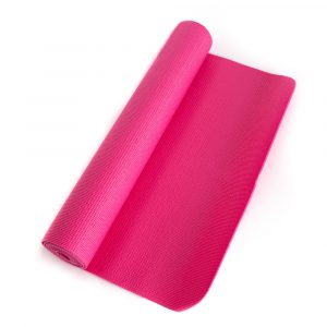 PVC Yoga Mat Pink- 183 x 61 x 0.4 cm