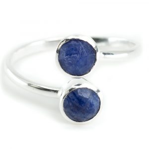 Birthstone Ring Sapphire September - 925 Silver