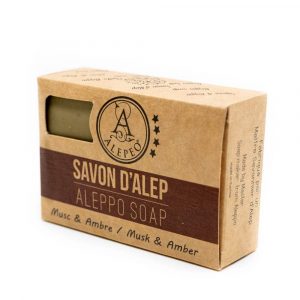 Aleppo Soap Musk-Amber - 8% Bay Laurel Oil - 100 grams