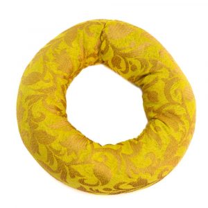 Singing Bowl Cushion Ring Shaped Yellow (15 x 4 cm)