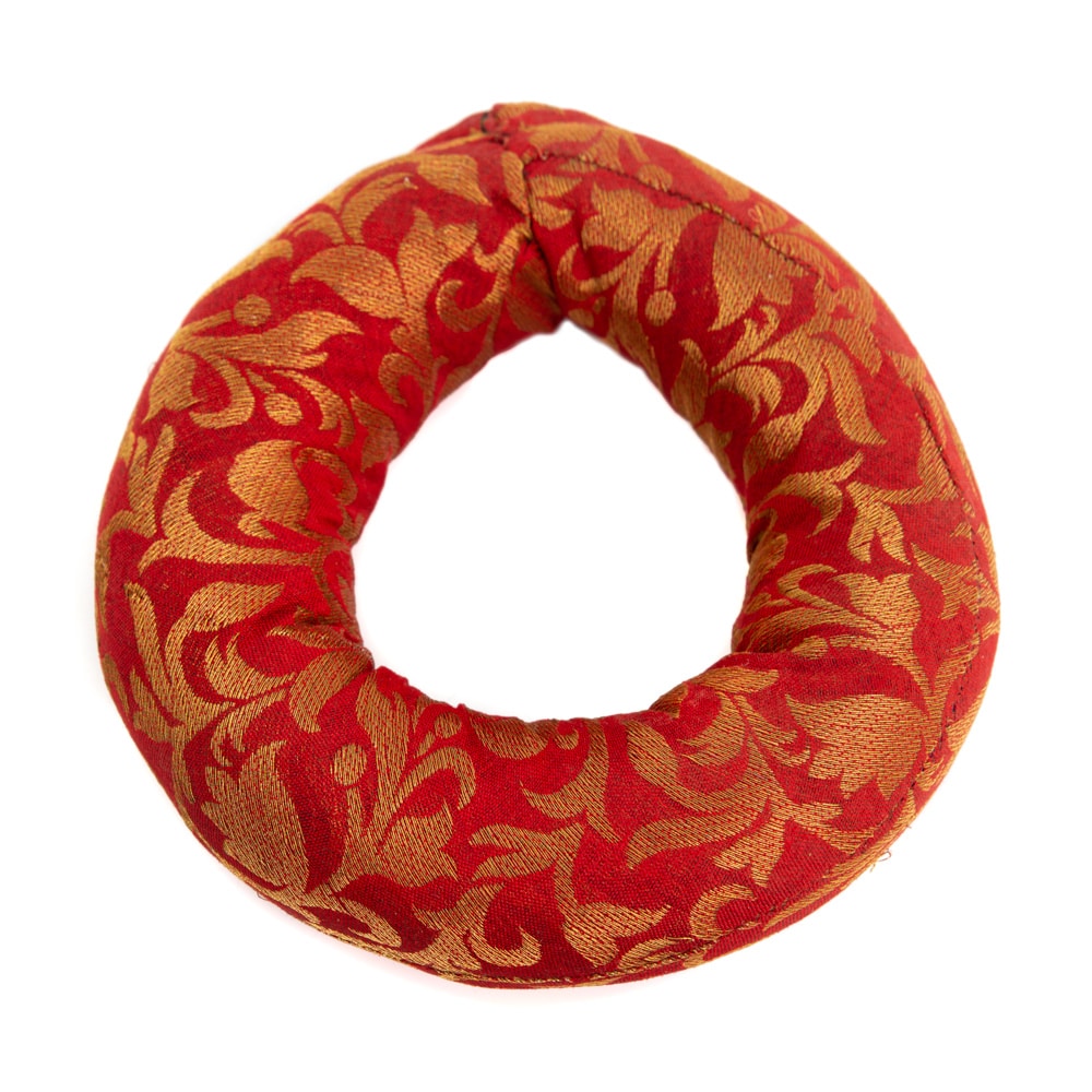Singing Bowl Cushion Ring Shaped Red (15 x 4 cm)