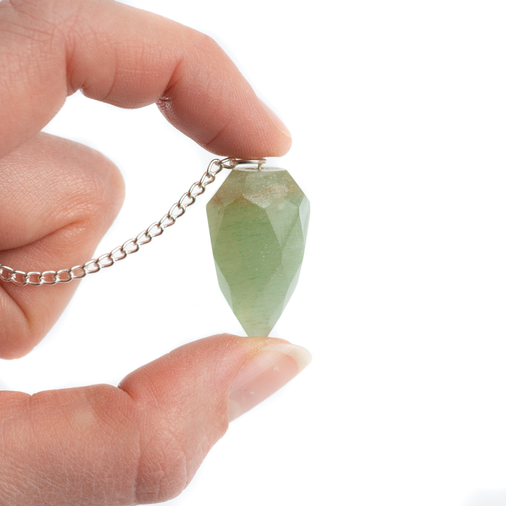 Buy Pendulum Gemstone Green Aventurine Diamond Cut Online Spiru