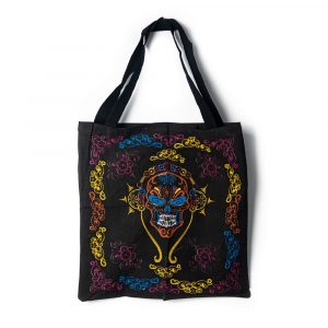 Tote Bag Cotton - Skull with Headphones (45 cm)
