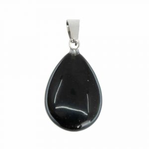 Drop-Shaped Gemstone Pendant Obsidian (20 mm)