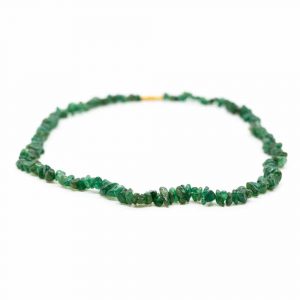 Gemstone Chip Necklace Green Jade (45 cm)