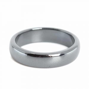 Gemstones Ring Hematite (6 mm - Size 20)